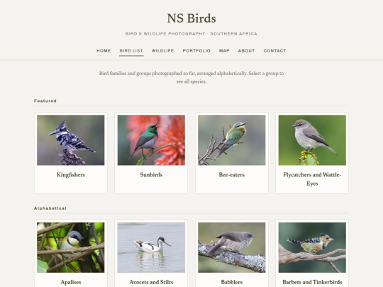 birdlist screenshot