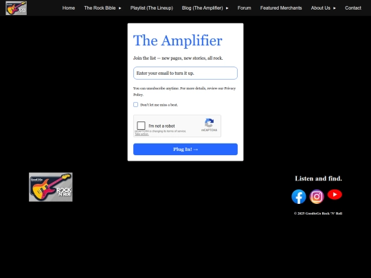 blog/newsletter screenshot