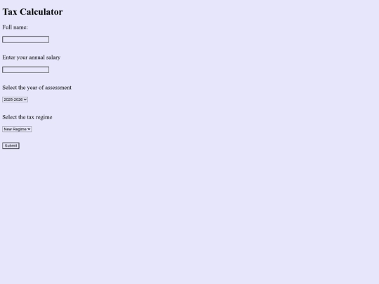 tax screenshot
