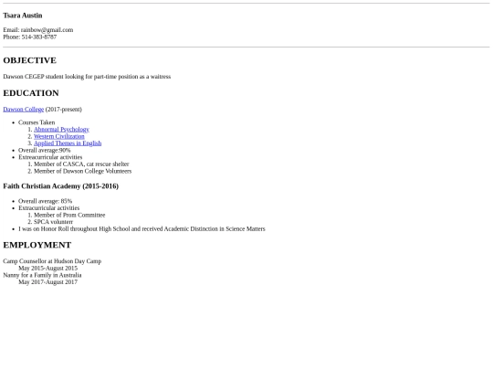 Lab2-myCV screenshot