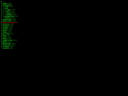 testindex/sitemap screenshot