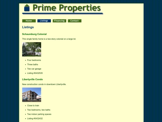 Prime4/listings screenshot