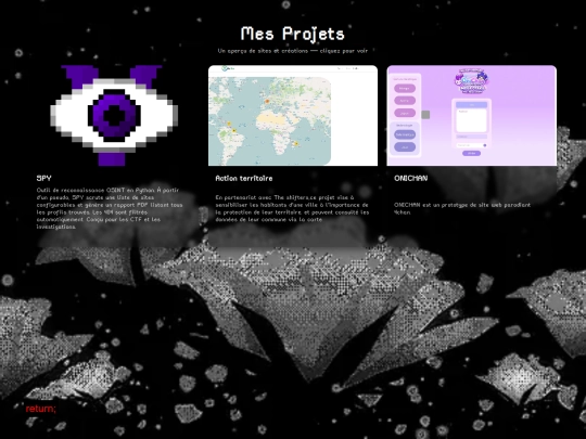 html/projet screenshot