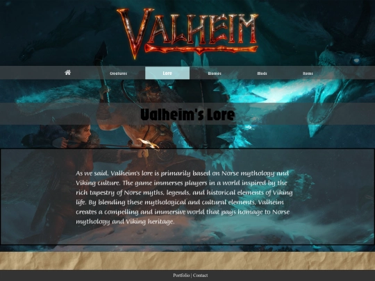 Lore screenshot