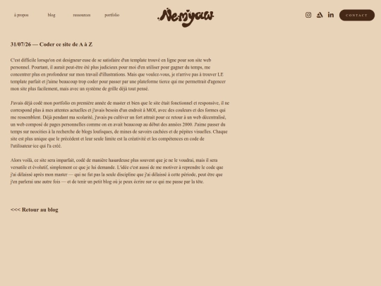 blog/codercesite screenshot