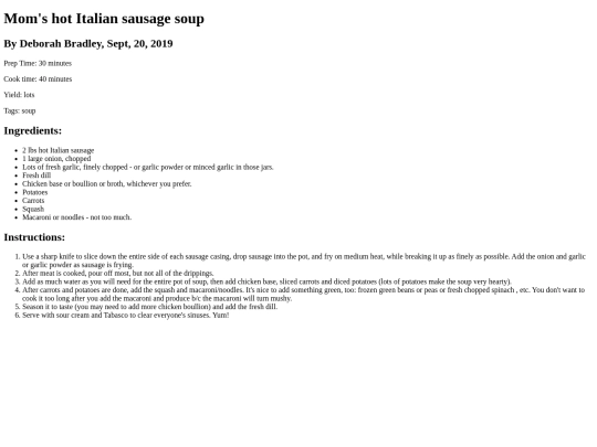 recipe-hotitaliansausage-soup screenshot