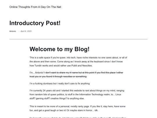 introductory-post screenshot