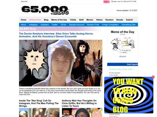 blog screenshot