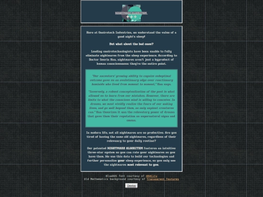 nightmarealgorithm screenshot