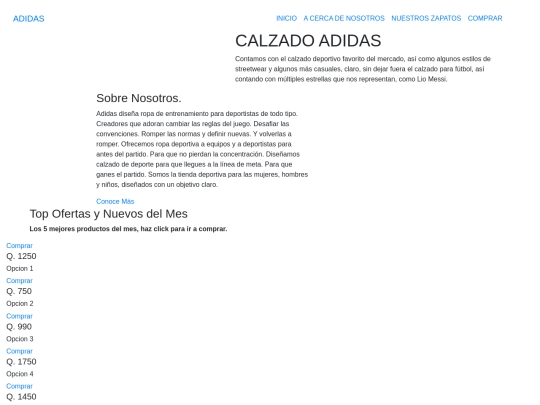 pagina screenshot