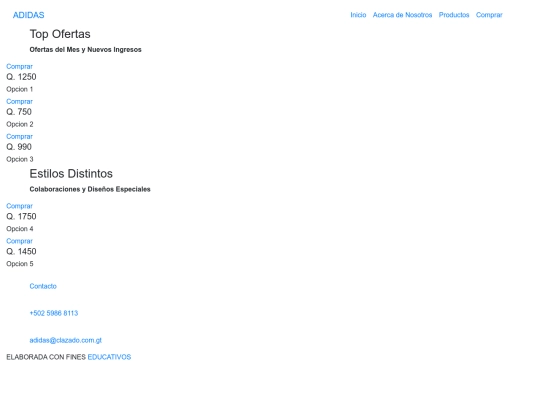 productos screenshot