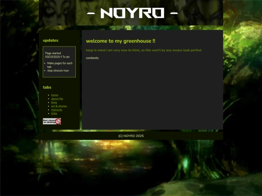 links screenshot