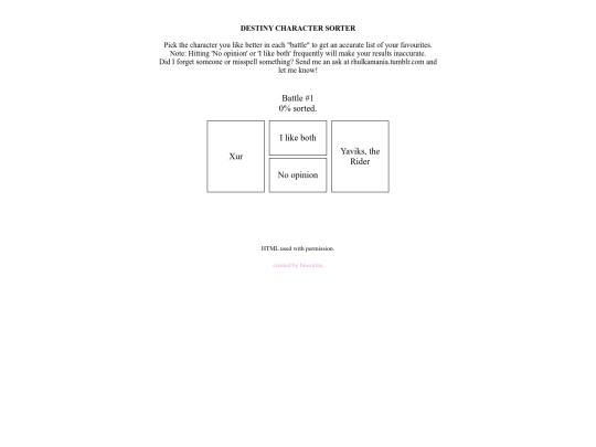 DestinySorter screenshot