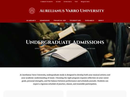 Test Pages/university/admissions/undergraduate screenshot