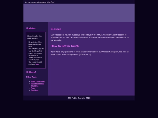 Werq/tempate screenshot