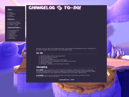 changelog screenshot