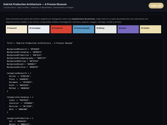 Graph-Tech Galeries/kubrick-production-architecture-process-museum screenshot