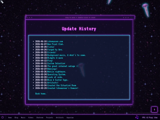 updates screenshot