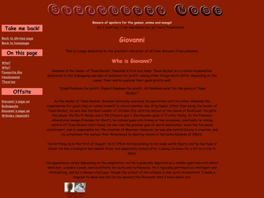 Giovanni-Appreciation screenshot