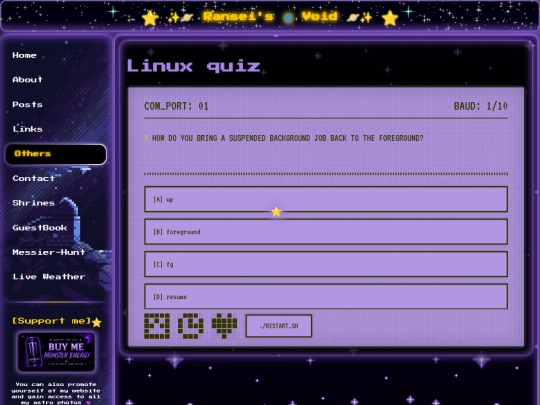 pages/other/linux-quiz screenshot