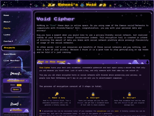pages/other/void-cipher screenshot