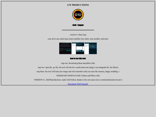 SOTNfanged screenshot