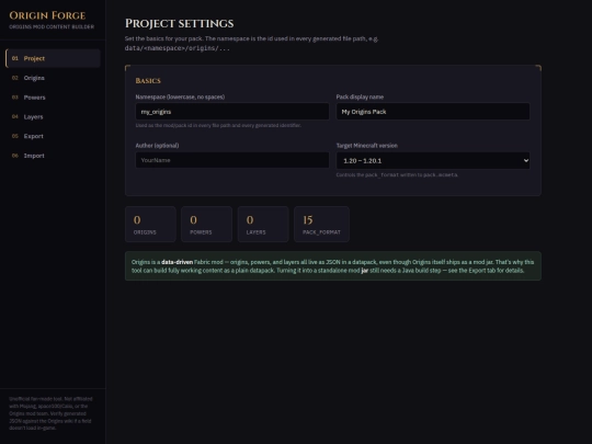 origins screenshot