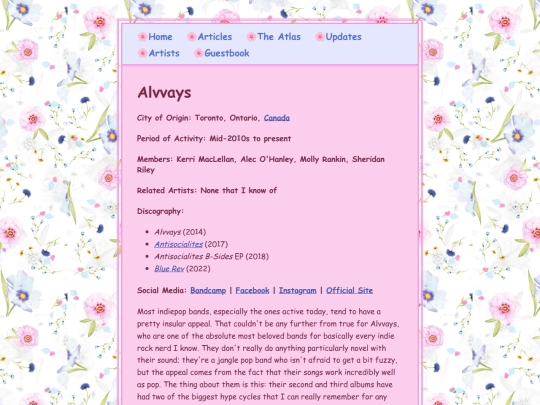 artists/alvvays screenshot