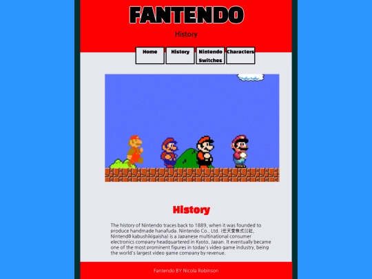 history screenshot