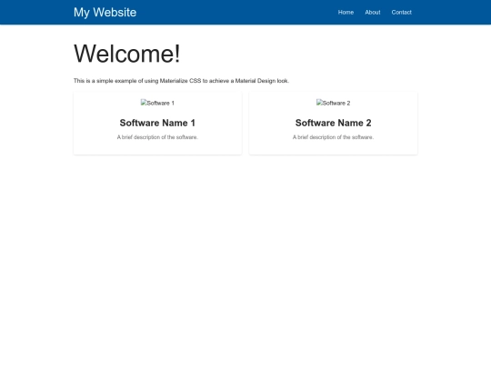 material screenshot