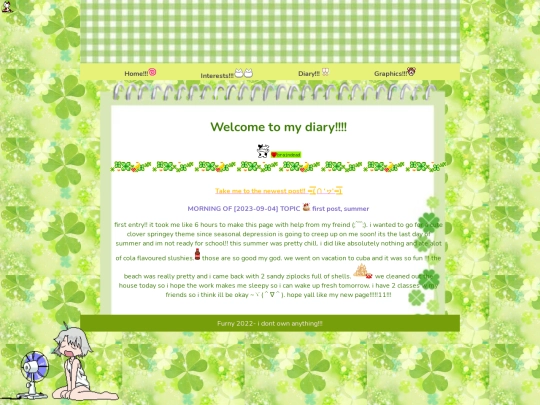 diary screenshot