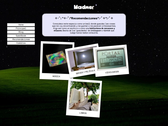 Blog/recomendaciones screenshot