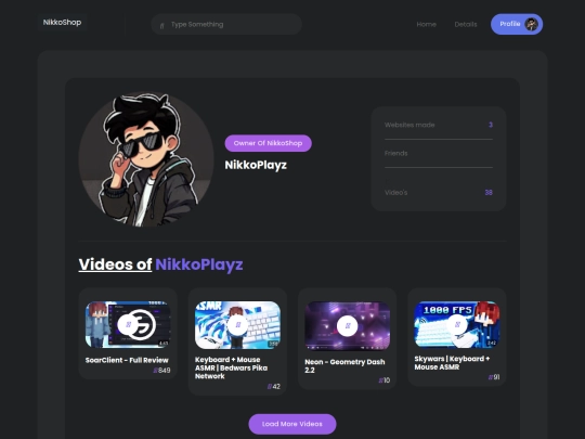 profile screenshot