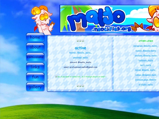 links screenshot