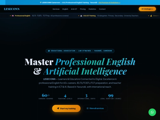 LESECONN PRESENTATION PAGE screenshot