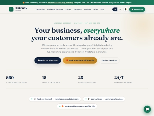 LESECONN_Sales_Page(1) screenshot