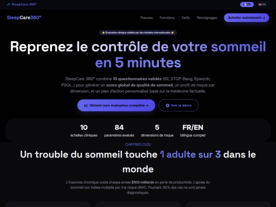 SLEEPCARE_360°_BILINGUAL_SALES_PAGE screenshot