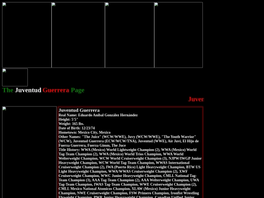 nwo/lNw/Juventud_Guerrera_LWO_Page screenshot