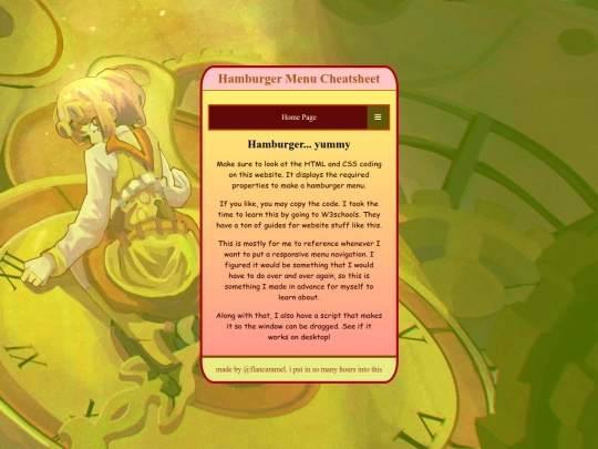 hamburgermenu screenshot