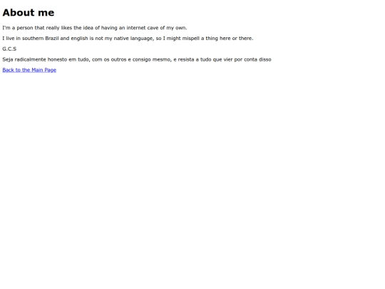 AboutMe screenshot