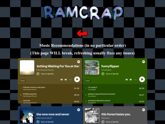 musicrecommendations screenshot