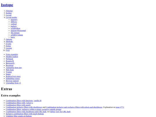 extras screenshot