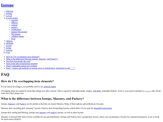 faq screenshot