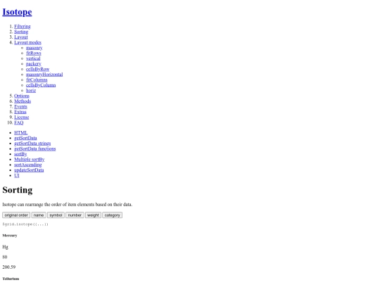 sorting screenshot