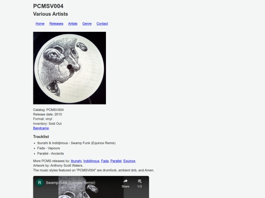 releases/PCMSV004 screenshot