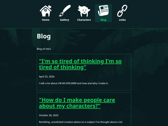 blog screenshot