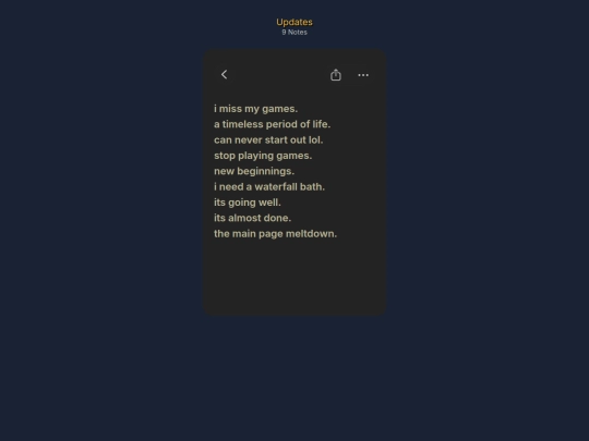 updates screenshot