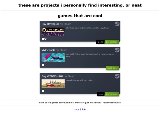 projects screenshot