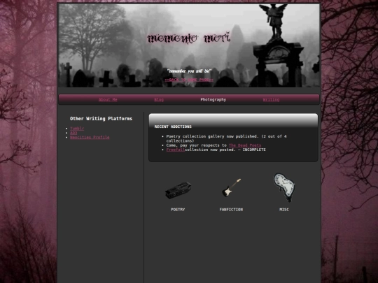 writings screenshot