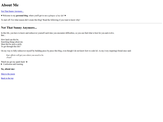 aboutme screenshot
